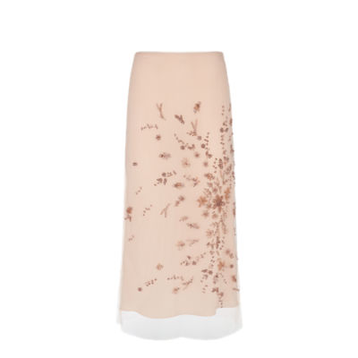 スカート Fendi Dark Green Tulle Skirt Fendi Dark Green Tulle Skirt Elegant Nylon Silk Design – LOZURI®