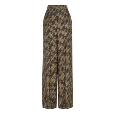 Fendi - Silk trousers mud - The Corner