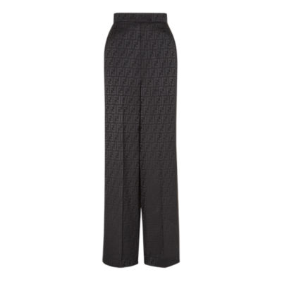 Giotto Dibondon Preference Tæt Pants - Black silk pants | Fendi