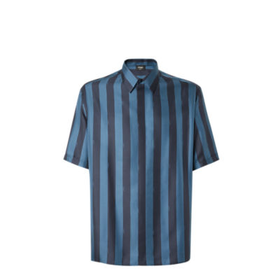 Tシャツ・カットソー FENDI SS25 Patchwork silk shirt (FS8278AUQM F1SAW) FENDI SS25 Patchwork silk shirt (FS8278AUQM F1SAW) (FENDI/T