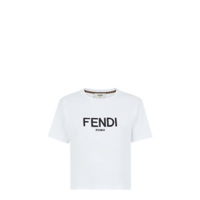Tシャツ - ホワイトコットン Tシャツ | Fendi