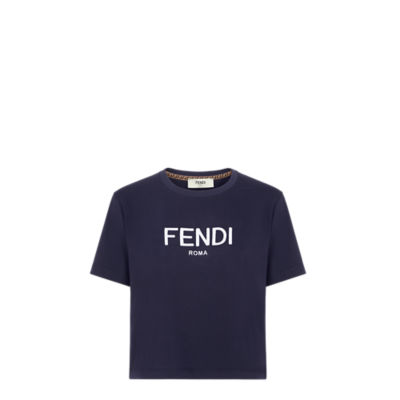 T Shirt Blue cotton T shirt Fendi