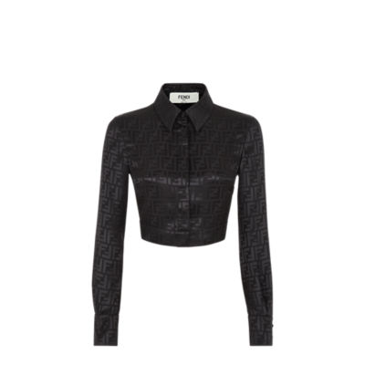 Shirt - Black silk shirt | Fendi