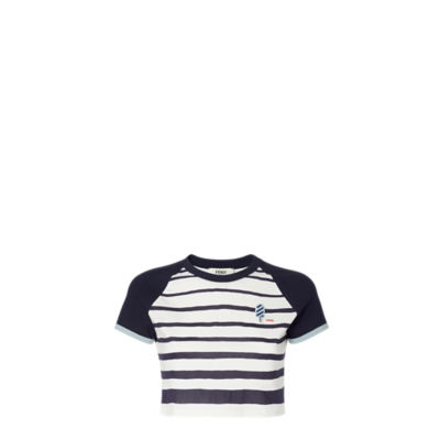 Tシャツ コットン ブルー | Fendi