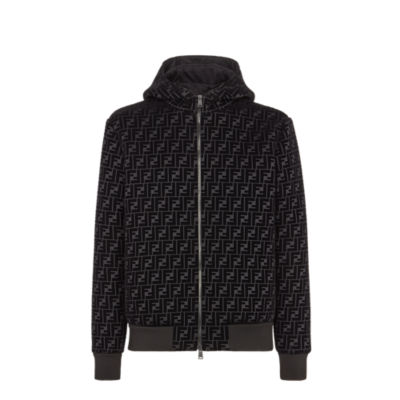 Pre-owned Louis Vuitton Men Zip-up Travel Hoodie Sweat Grey Jacket