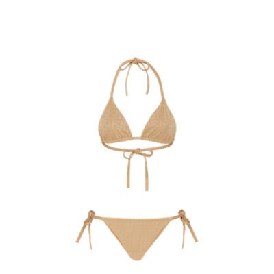 Two-piece swimsuit Fendi Beige size 44 IT in Lycra - 30761459
