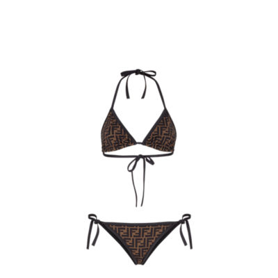Bikini - Black Lycra® bikini | Fendi