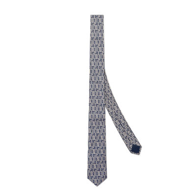 Burberry Blue Monogram Classic Tie Burberry