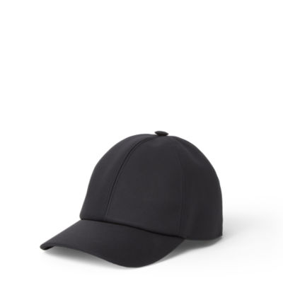 FENDI ブラックコットン素材ベースボールキャップ