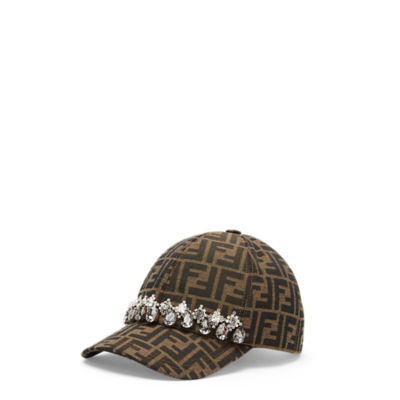 Fendi Tobacco Brown Fendirama Baseball Cap Fendi