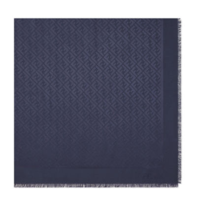 FF Shawl - Blue | FENDI US