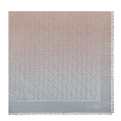 ボレロ・ショール FENDI Light blue silk foulard ボレロ・ショール FENDI Light blue silk foulard FF Shawl Wool