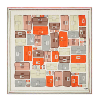 【送料&関税込】Fendi Baguette Scarf Baguette Foulard Silk Orange | Fendi