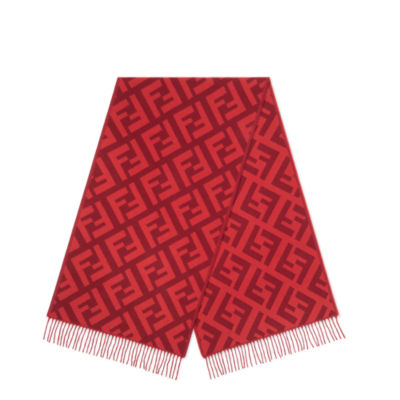 FF Scarf Wool Red | Fendi
