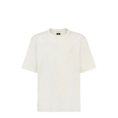 Mens white cheap fendi t shirt