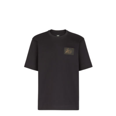 T Shirt Cotton Black Fendi