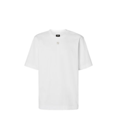 T Shirt White cotton T shirt Fendi