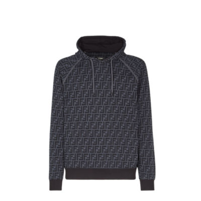 Sweatshirt - Black cotton sweatshirt | Fendi