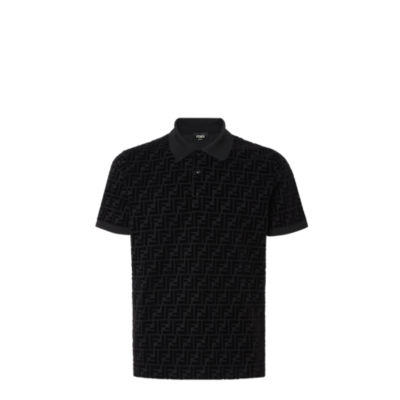 Polo shirt Black jersey polo shirt Fendi