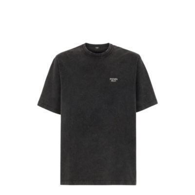 Fendi Roma Cotton T-Shirt Black Men's - SS22 - US