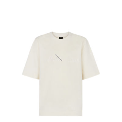 Fendi t shirt outlet zip mouth white