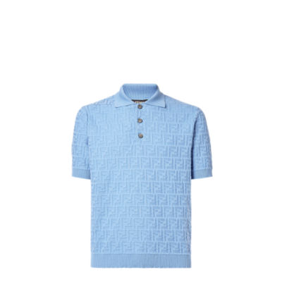 Polo shirt Cotton Light blue | Fendi