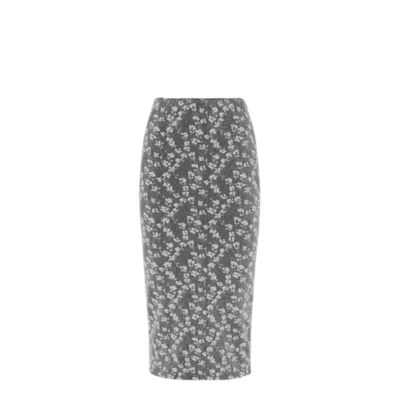 スカート FENDI Woman Skirt Grey FQ7590ASZ3 F0TY6 Skirt Fabric Black | Fendi