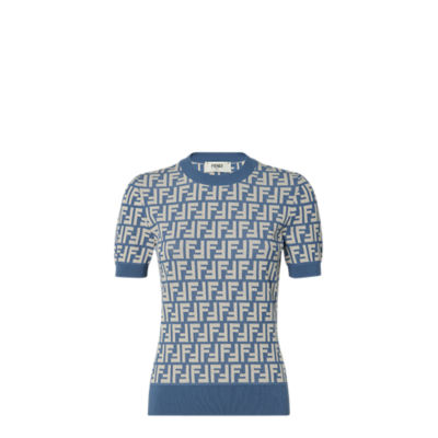 【送料&関税込】Fendi Cotton Pullover Pullover Cotton Blue | Fendi
