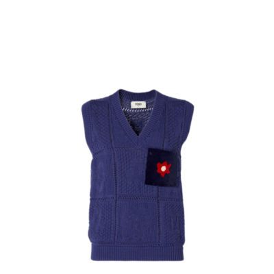 Vest Cotton Blue | Fendi