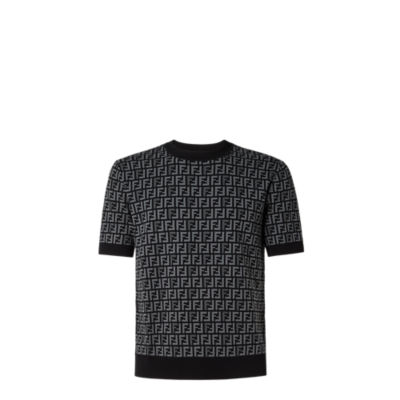 Jumper - Black fabric jumper | Fendi