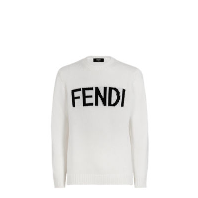 Jumper White wool jumper Fendi