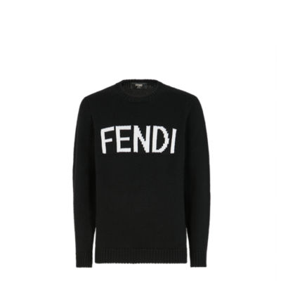 Black and white fendi jumper hotsell