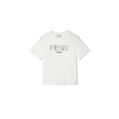 Tシャツ・カットソー FENDI T-SHIRT IN COTONE STAMPA FENDI ROMA 25485000_55635323_1000.jpg