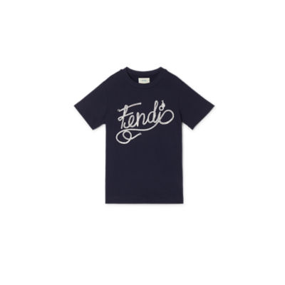 ジュニア Tシャツ - ブルー | FENDI JP