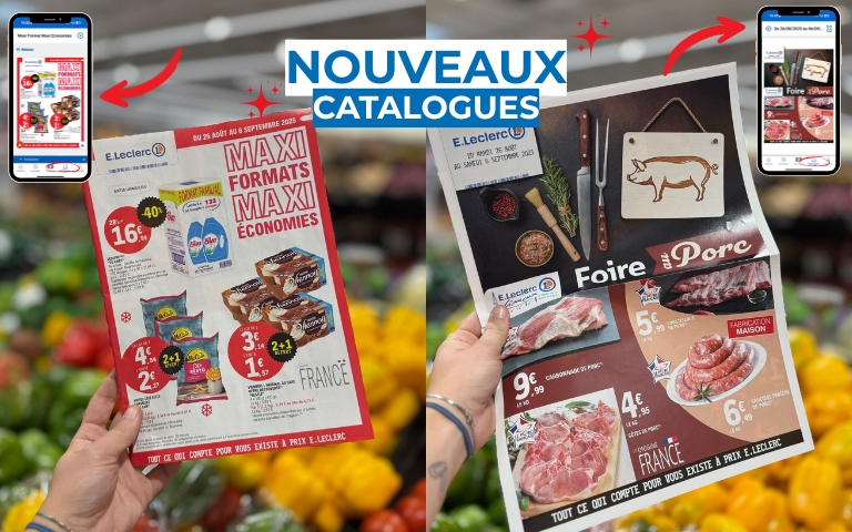 LES NOUVEAUX CATALOGUES SONT À CONSULTER DÈS MAINTENANT SUR L'APPLICATION MON E.LECLERC