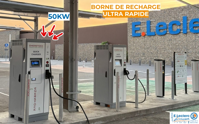 RETROUVEZ SUR NOTRE PARKING DES BORNES DE RECHARGE EFFICACES ET ULTRA RAPIDES POUR RECHARGER VOS VÉHICULES ÉLECTRIQUES TOUT EN FAISANT VOS COURSES !  L'ÉNERGIE EST NOTRE AVENIR, ÉCONOMISONS LA