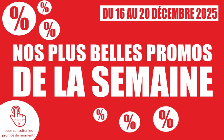 Découvrez Nos Plus Belles Promos de la semaine, valables du Mardi 16 au Samedi 20 Décembre 2025. Encore  plus d'offres en magasin.