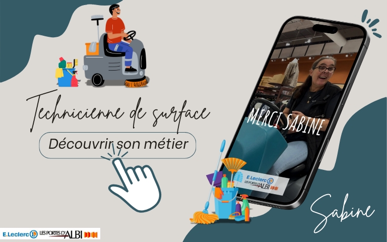 Cliquez ici pour découvrir le métier de Sabine, technicienne de surface. 