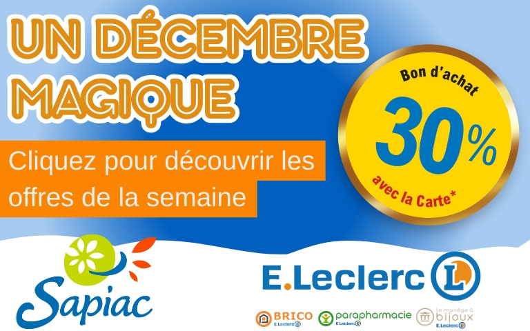 Cliquez pour découvrir les offres de la semaine 