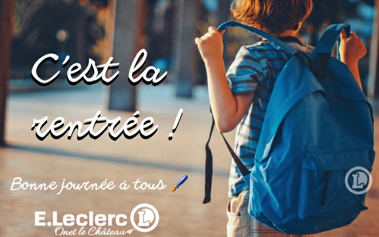  C’est reparti ! La cloche a sonné : on vous souhaite une rentrée pleine d’énergie et de bonne humeur !