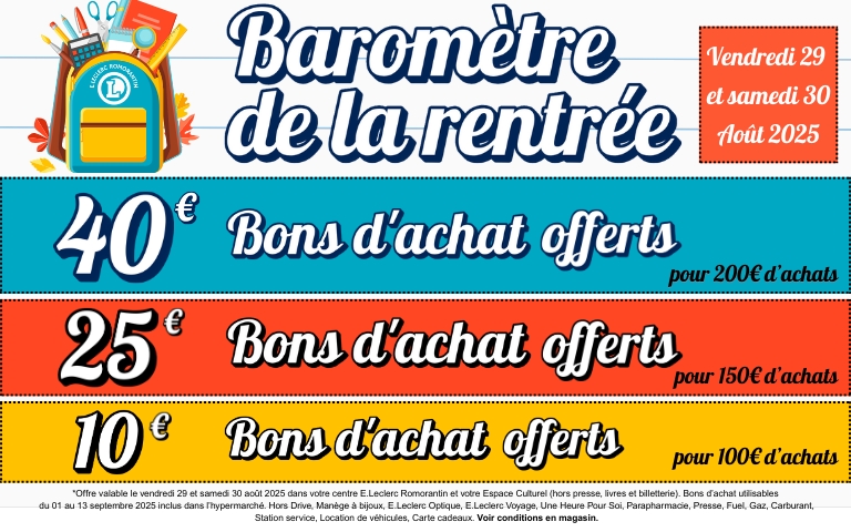 Baromètre de la rentrée 
