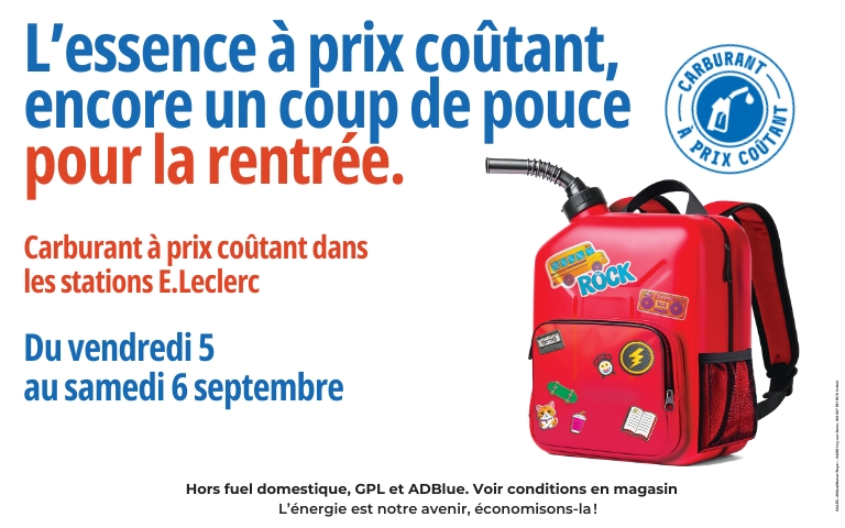carburant à prix coûtant du vendredi 5 au samedi 6 septembre 