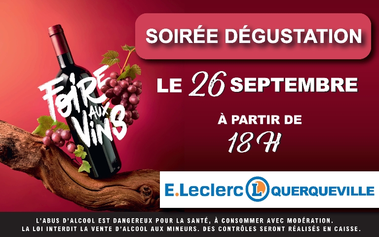 Foire aux vins 2026, soirée dégustation le 26 septembre à partir de 18h