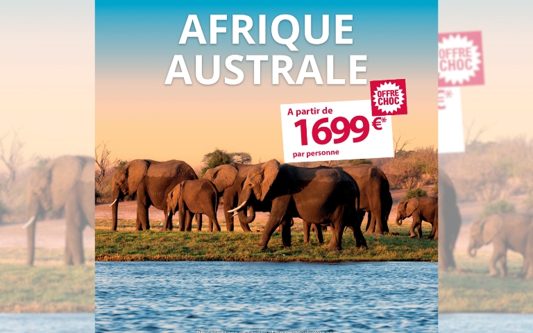 ✈️ SÉJOUR EN AFRIQUE AUSTRALE ✈️ 𝗩𝗼𝘂𝘀 𝗮𝘂𝘀𝘀𝗶 𝗽𝗮𝗿𝘁𝗲𝘇 𝗲𝗻 𝗔𝗳𝗿𝗶𝗾𝘂𝗲 𝗔𝘂𝘀𝘁𝗿𝗮𝗹𝗲 𝗱𝗲 𝗷𝗮𝗻𝘃𝗶𝗲𝗿 𝗮 𝗱𝗲𝗰𝗲𝗺𝗯𝗿𝗲 𝟮𝟬𝟮𝟲 𝗽𝗼𝘂𝗿 𝘂𝗻 𝗰𝗶𝗿𝗰𝘂𝗶𝘁 𝗱𝗲 𝟭𝟬 𝗷𝗼𝘂𝗿𝘀 / 𝟳 𝗻𝘂𝗶𝘁𝘀. 𝗔 𝗽𝗮𝗿𝘁𝗶𝗿 𝗱𝗲 𝟭𝟲𝟵𝟵€.* *Voir conditions dans votre Agende voyages E.Leclerc Perpignan Polygone