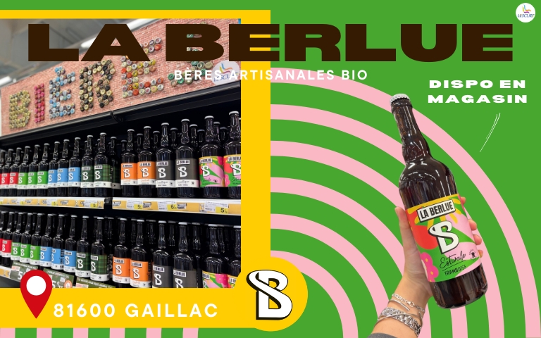 Découvrez les bières artisanales bio La Berlue, brasserie gaillacoise. Disponible en magasin.