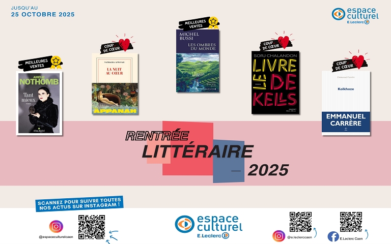 Découvrez la rentrée littéraire dans votre espace culturel de caen