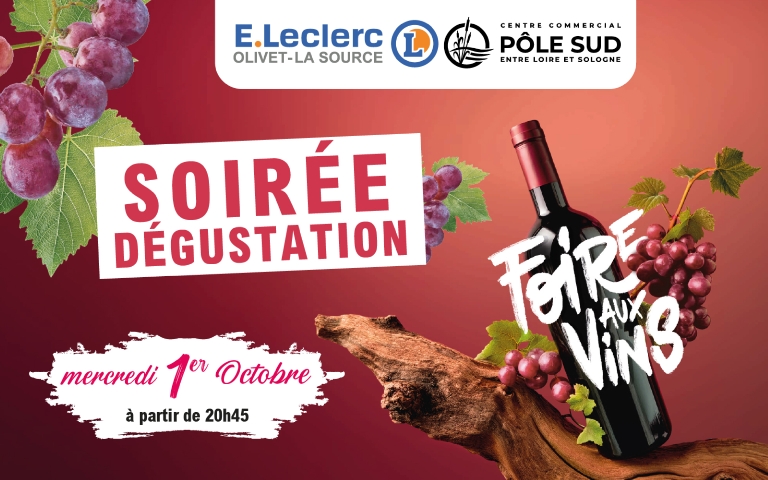Inscrivez vous à notre soirée dégustation Foire aux vins