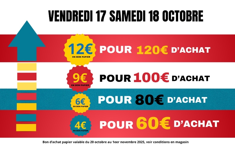 Vendredi et samedi cagnottez de l'argent en faisant vos courses