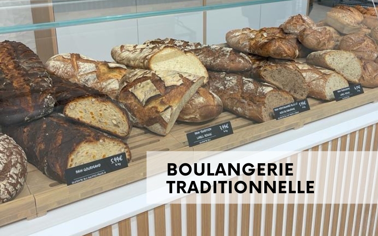 boulangerie de notre magasin visuel de pain coupé