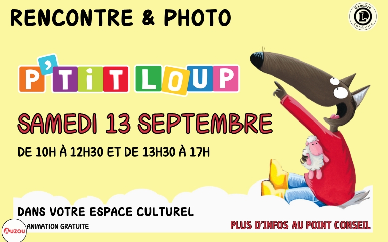 dans notre espace culturel de 10h à 12h30 et de 13h30 à 17h